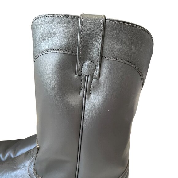 Diamond J Mens Leather Cowboy Boots Gray Size 9.5D Western Style Made In Mexico - Picture 6 of 14